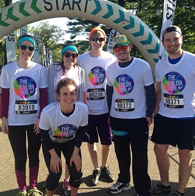 Running the Eau Claire Color Run race