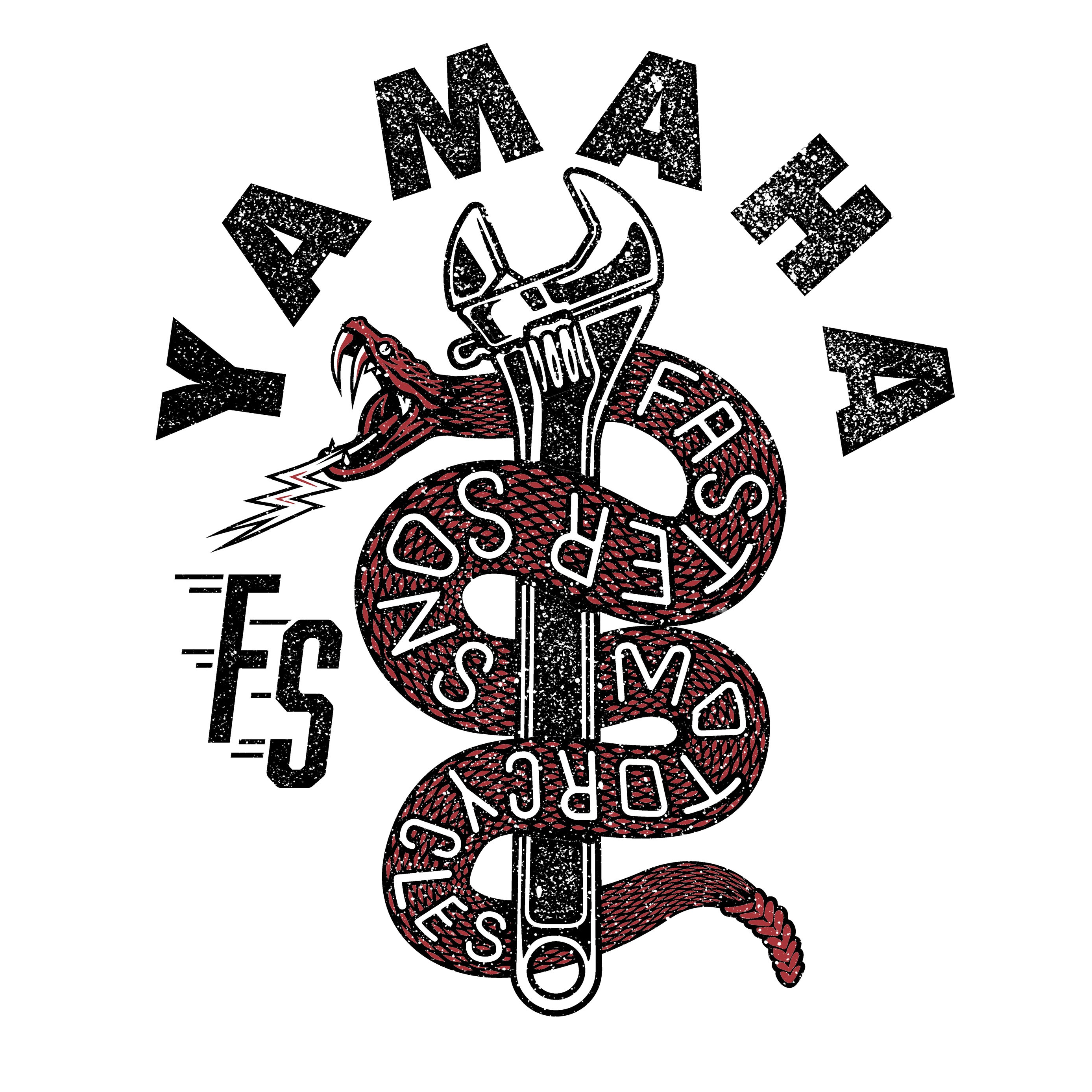 Hand drawn illustration for Yamaha Faster Sons collection